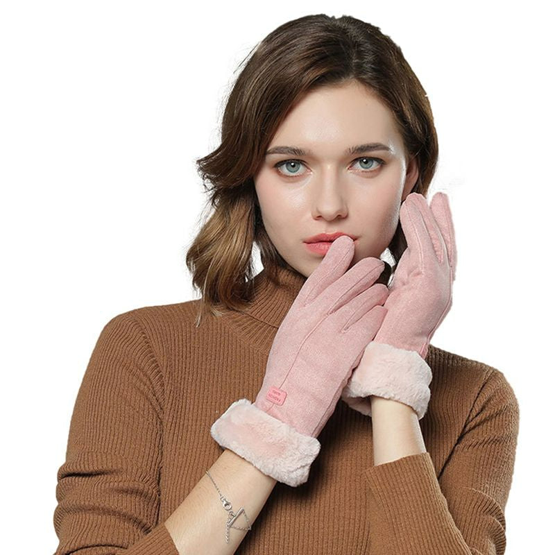 Beheizbare Damen-Handschuhe mit Akku und Touchscreen-Fingerspitzen – Winter-Handwärmer