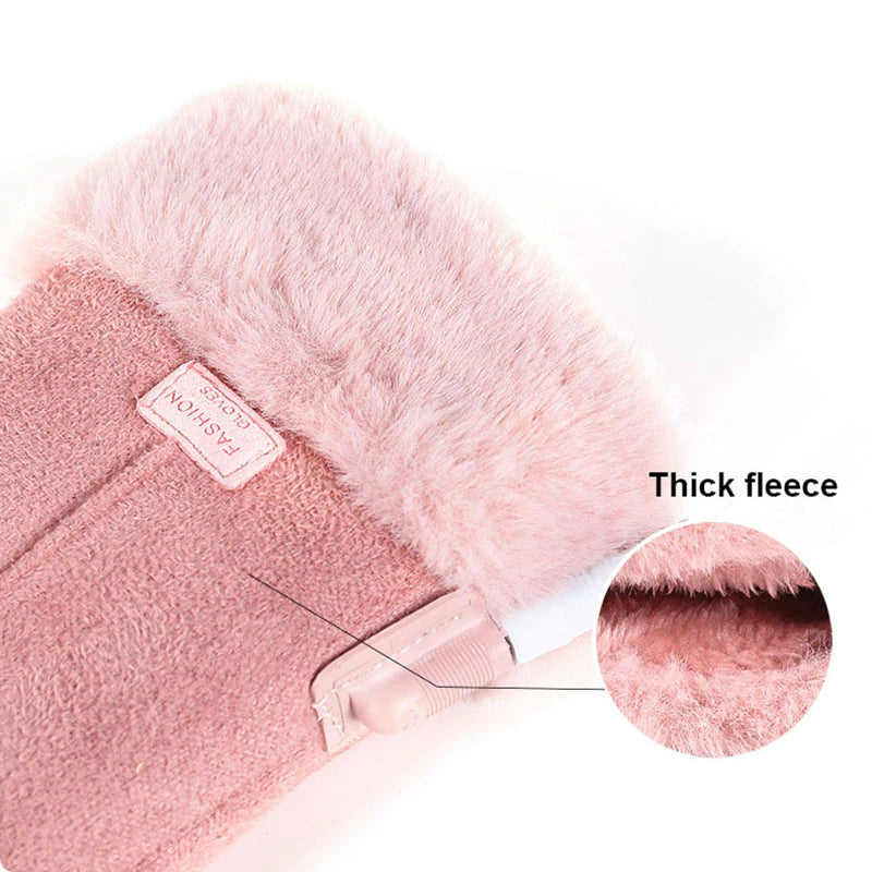 Beheizbare Damen-Handschuhe mit Akku und Touchscreen-Fingerspitzen – Winter-Handwärmer