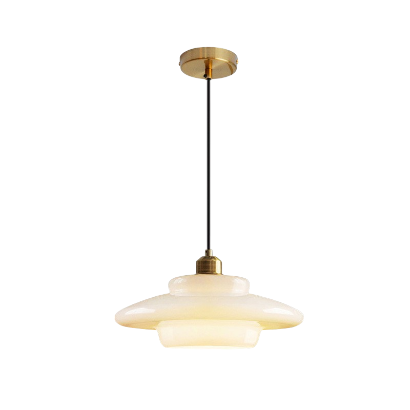 Frosted Glass Globe Ceiling Fixture E27 Socket for Kitchen Island Dining Table Hallway Entry Bedroom | White Mid-Century Drop Light for Livi | Thomler