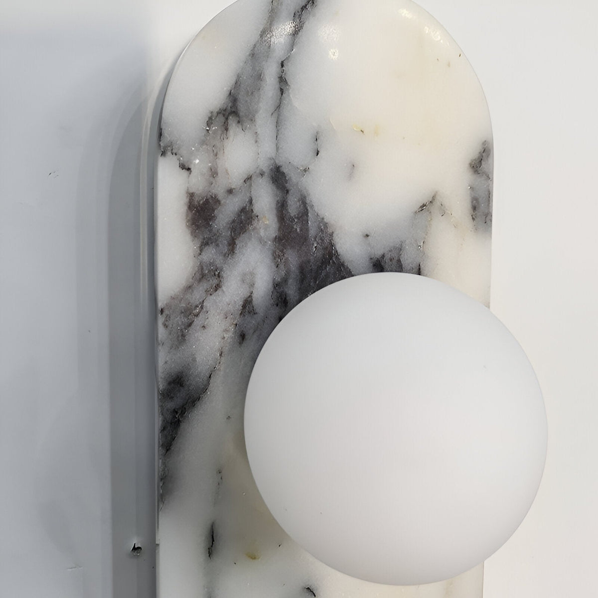 Sculptural Stone & Glass Sconce Light with Warm LED Glow for Hallway Living Room Bedroom Entryway Interior Accent Lighting Modern Minimalist | Thomler