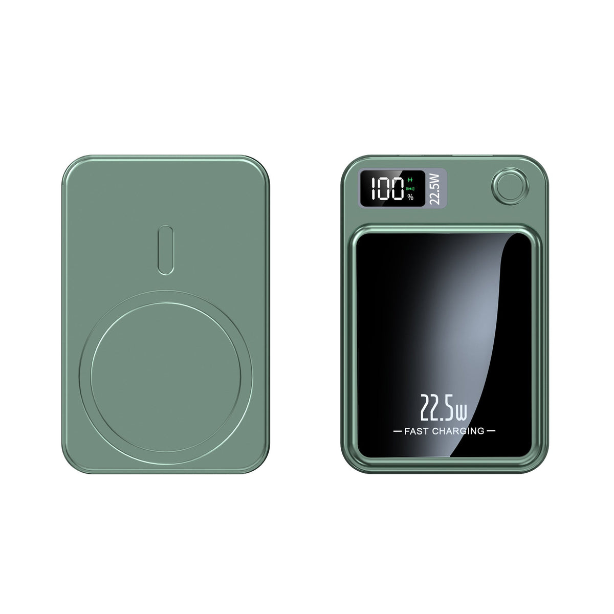 Batería externa portátil de 20000 mAh con carga inalámbrica y pantalla LED para smartphones, tabletas, iPhone, Android, viajes y respaldo de emergencia | Thomler