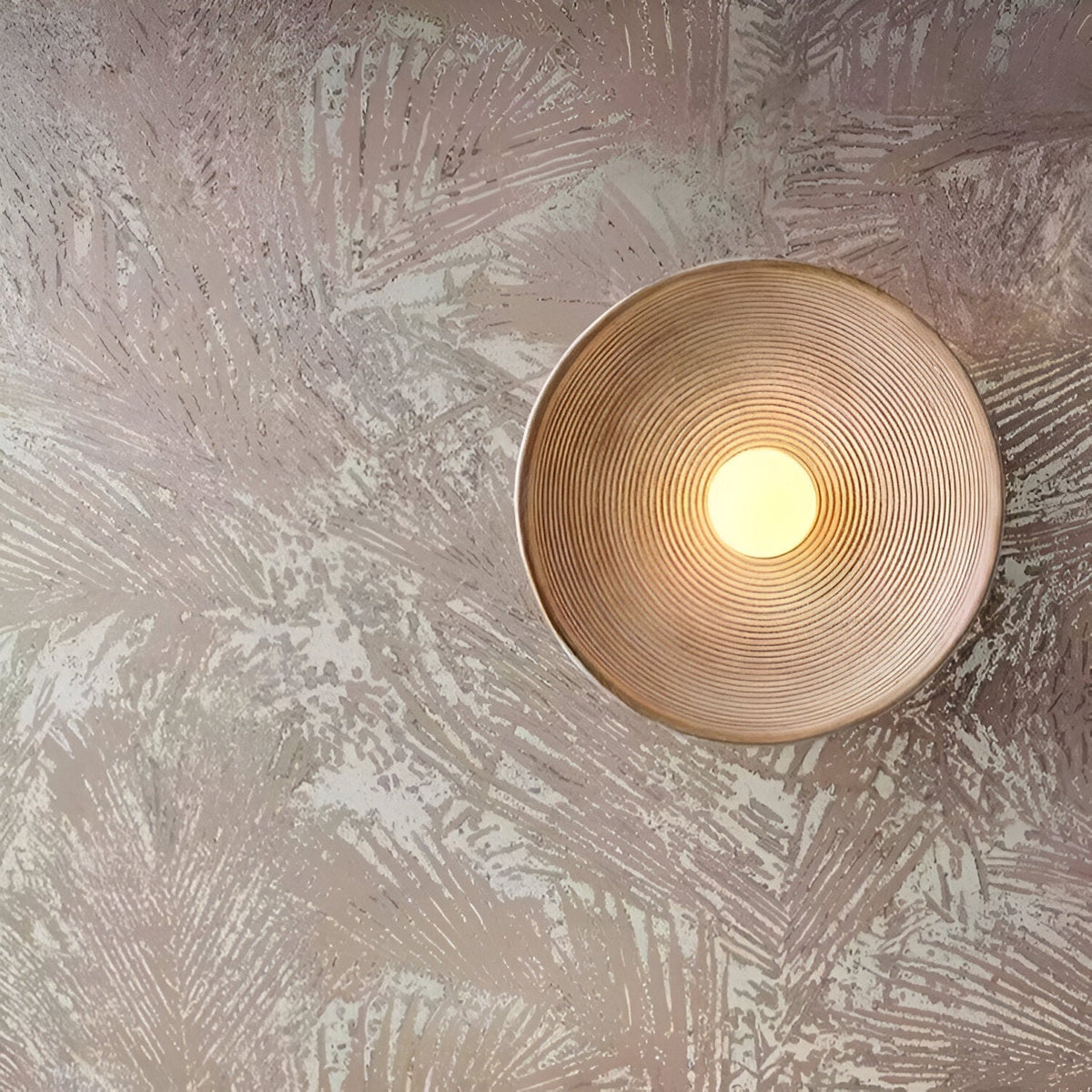 Ronde glazen wandlamp van hars, witte led-armatuur voor slaapkamer, hal en woonkamer, minimalistische wandlamp met zachte, sfeervolle verlichting voor in huis
