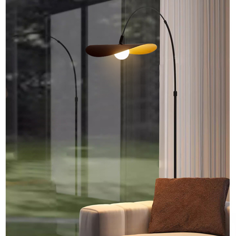 Gebogene Bogenstehlampe mit LED, höhenverstellbar 180–200 cm, Eisendesign für Leseecke, Schlafzimmer, Büro, modernes minimalistisches Decken-Arbeitslicht | Thomler
