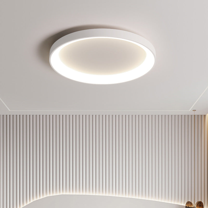 Multi-Ring LED Flush Mount Fixture 43 × 24 Inch Black Metal & Acrylic Contemporary Overhead Lighting for Dining Room Office Open Floor Plan | Thomler