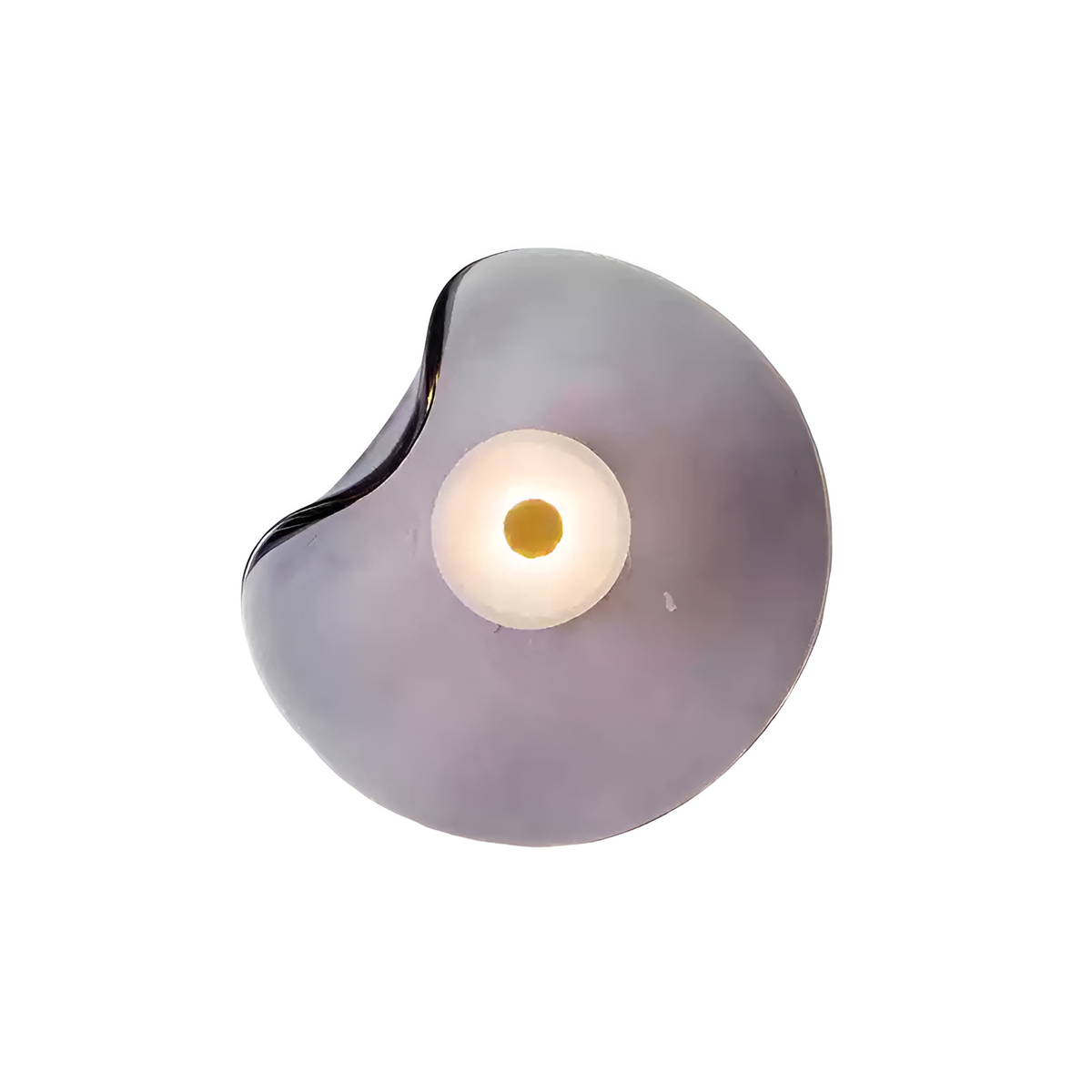 Curved Glass LED Wall Sconce 10 in Warm White Bidirectional Light Fixture for Bedroom Hallway Living Room Modern Indoor Accent Lighting | Thomler