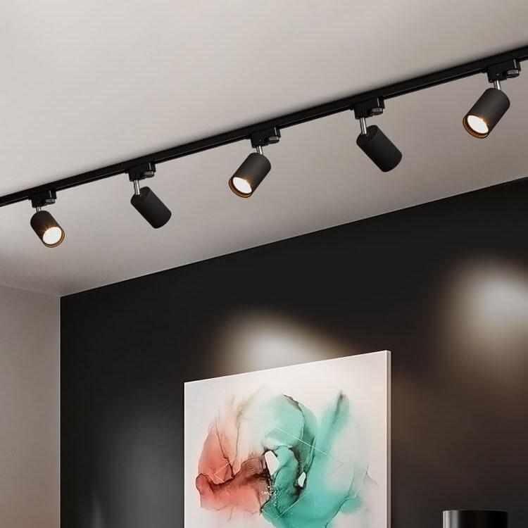 Adjustable LED Track Lighting 3-Head Directional Ceiling Spotlight Metal Rail Fixture for Kitchen Living Room Bedroom Modern Home | Thomler
