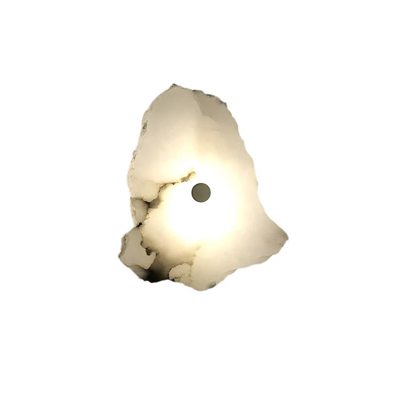 Stone Sconce Light LED Warm Glow for Stairs Entryway Vertical Mount Accent Fixture 5-Inch Contemporary Wall Lighting for Narrow Spaces | Thomler
