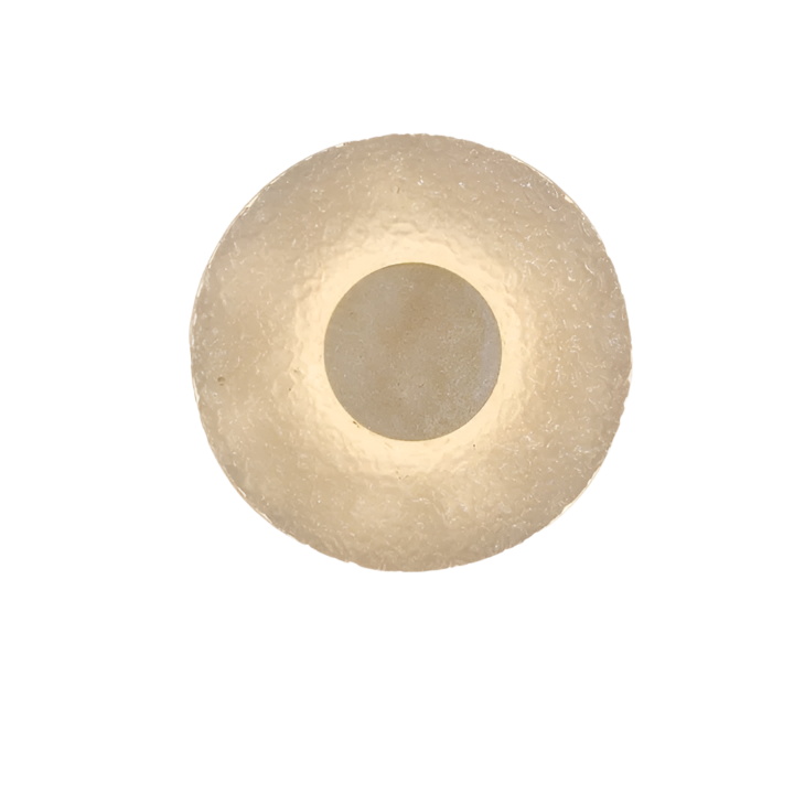 Runde Stein-Wandleuchte mit Acryl-Diffusor, 30 cm LED, warmweiß oder dreifarbig, Innenbeleuchtung für Schlafzimmer, Eingangsbereiche, moderne Innenräume Nat | Thomler