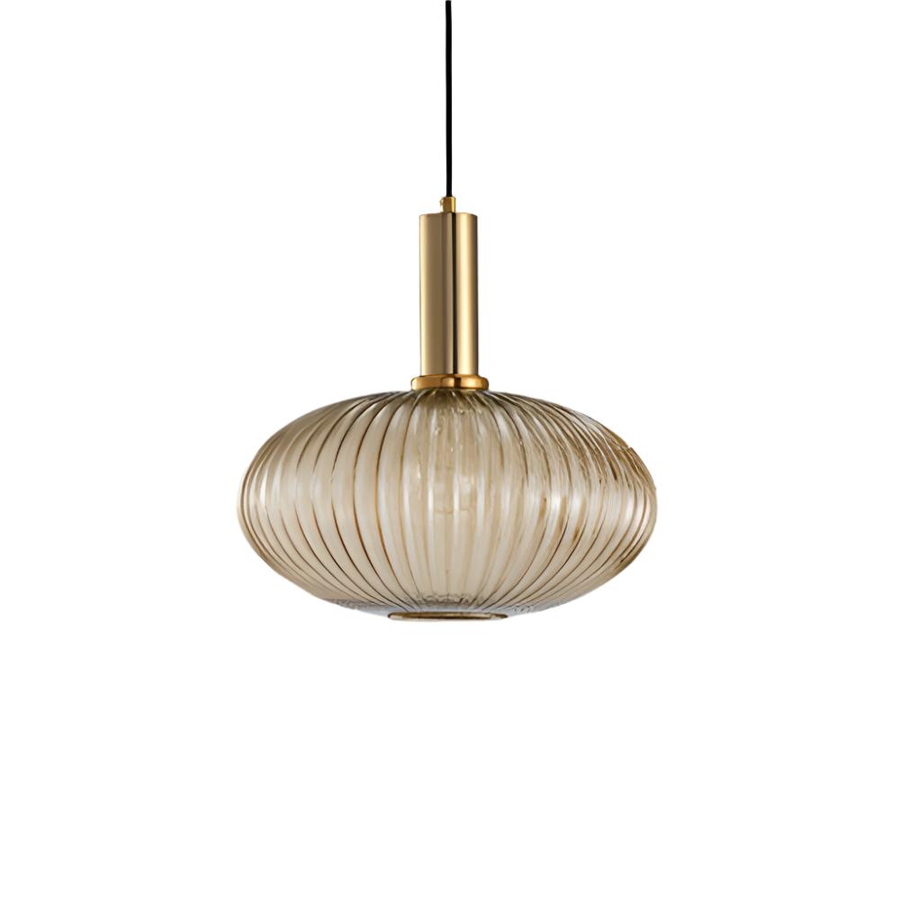 Lámpara de techo de cristal tintado con casquillo E27, pantalla de 12 pulgadas para comedor, isla de cocina, bar, salón, cable ajustable, diseño de inspiración escandinava | Thomler