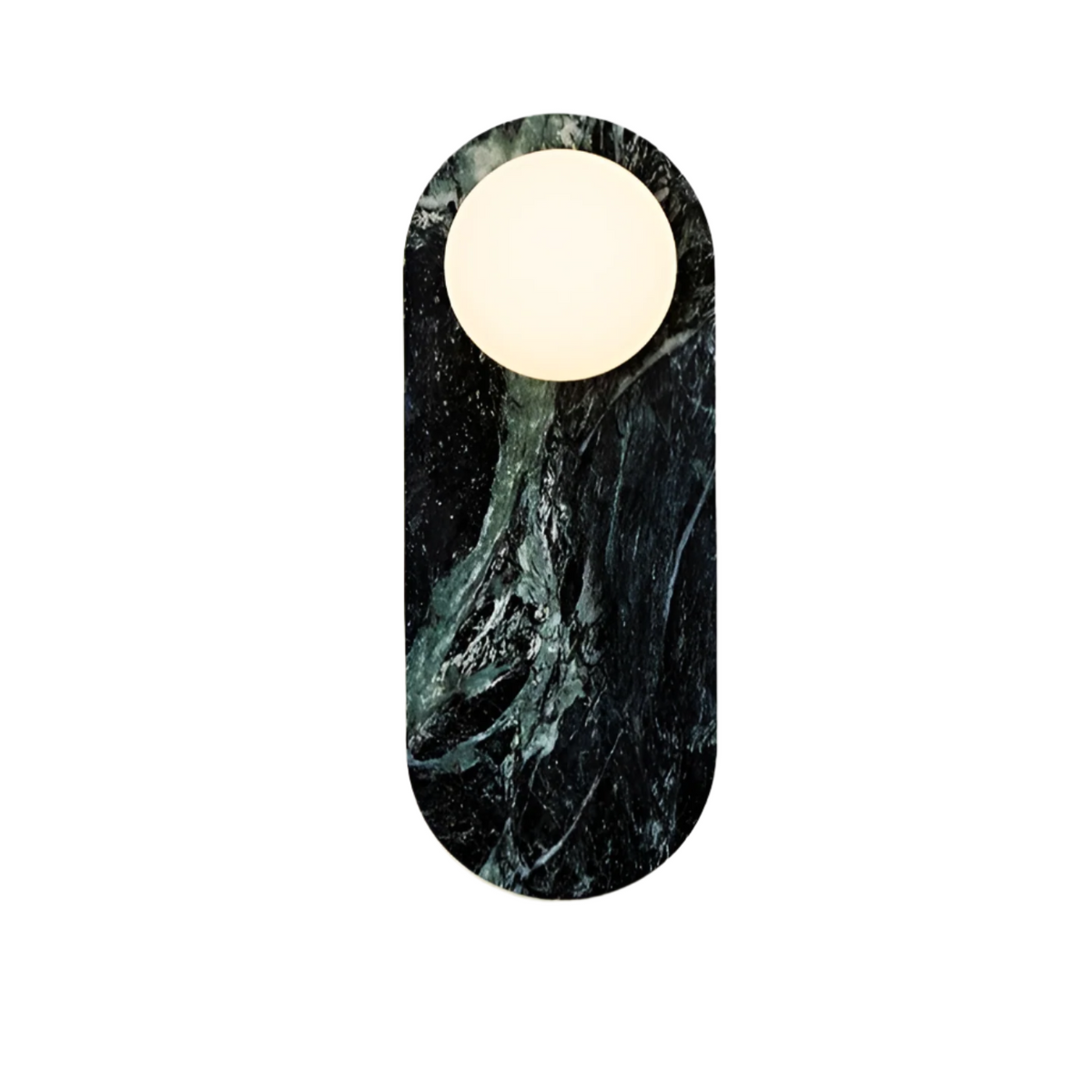 Sculptural Stone & Glass Sconce Light with Warm LED Glow for Hallway Living Room Bedroom Entryway Interior Accent Lighting Modern Minimalist | Thomler