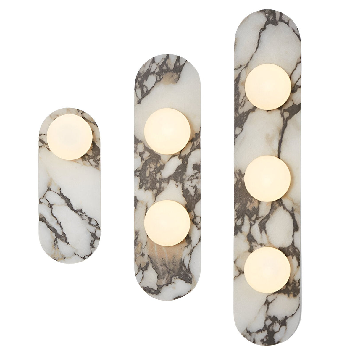 Sculptural Stone & Glass Sconce Light with Warm LED Glow for Hallway Living Room Bedroom Entryway Interior Accent Lighting Modern Minimalist | Thomler