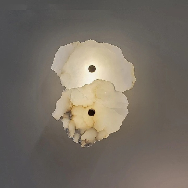 Stone Sconce Light LED Warm Glow for Stairs Entryway Vertical Mount Accent Fixture 5-Inch Contemporary Wall Lighting for Narrow Spaces | Thomler