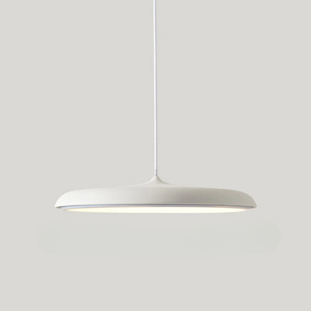 Round LED Ceiling Pendant in Metal & Acrylic – 16 Inch Blue Hanging Light for Dining Room, Kitchen Island, Bedroom – Modern Minimalist Desig | Thomler