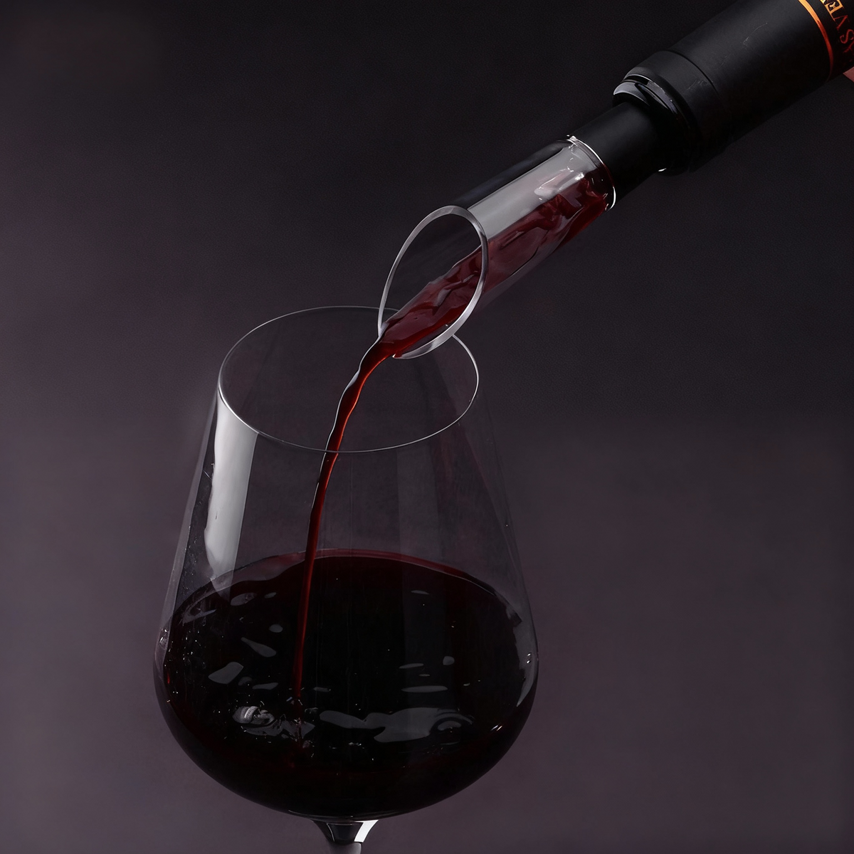 Juego de abridor de vino automático recargable con cortador de papel aluminio, aireador y preservador, kit de 4 piezas para entretenimiento en encimera | Thomler