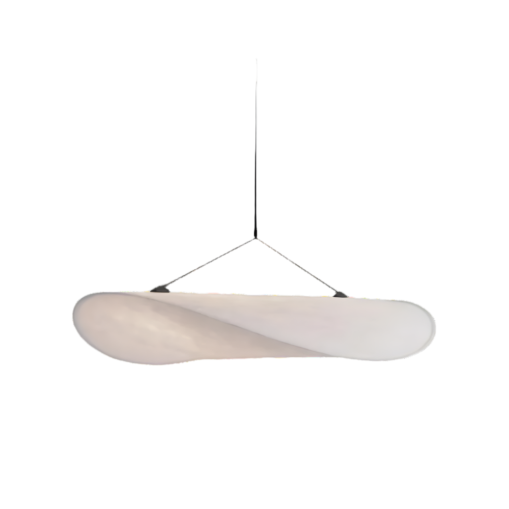 Geweven zijden hanglamp wit 40-79 cm verstelbaar snoer warme sfeerverlichting voor eetkamer slaapkamer woonkamer modern minimalistisch plafond | Thomler