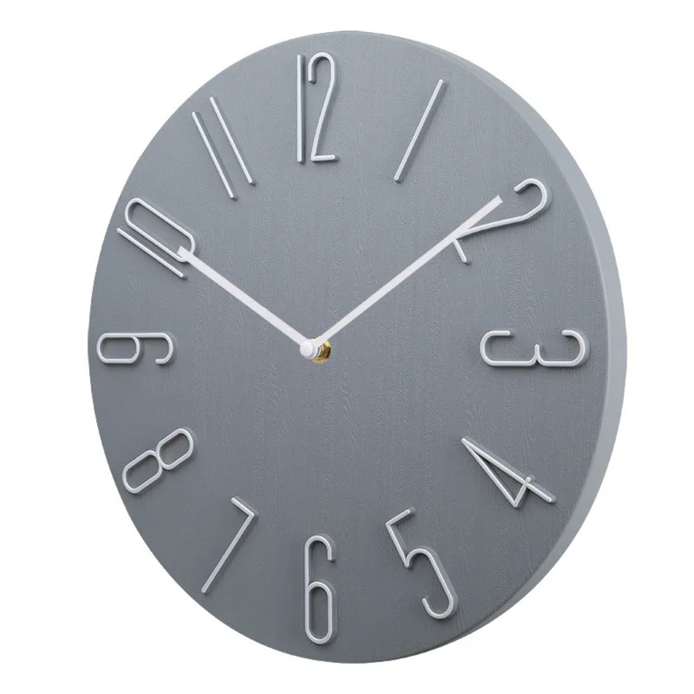 8-inch ronde stille wandklok roze geruisloze niet-tikkende klok op batterijen modern minimalistisch design voor slaapkamer kantoor woonkamer hal | Thomler