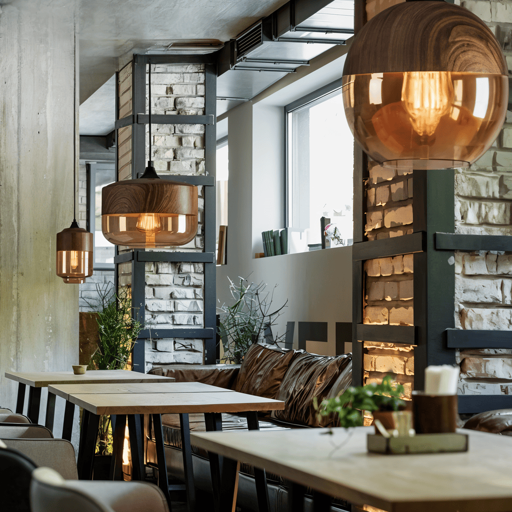 Hanglamp met gerookt glazen bol van 25 cm - voor kookeiland, eettafel of bar - Mid-Century stijl, in hoogte verstelbaar - 220V (VS) | Thomler