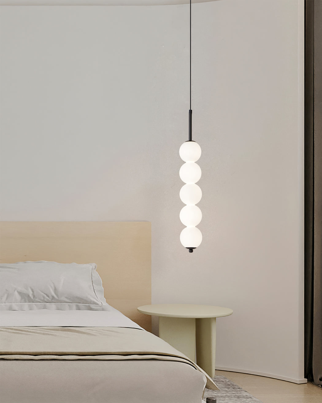 Lámpara de techo colgante con esferas de vidrio esmerilado y estructura de metal - Candelabro LED de múltiples globos para cocinas, comedores y entradas - Ajustable | Thomler
