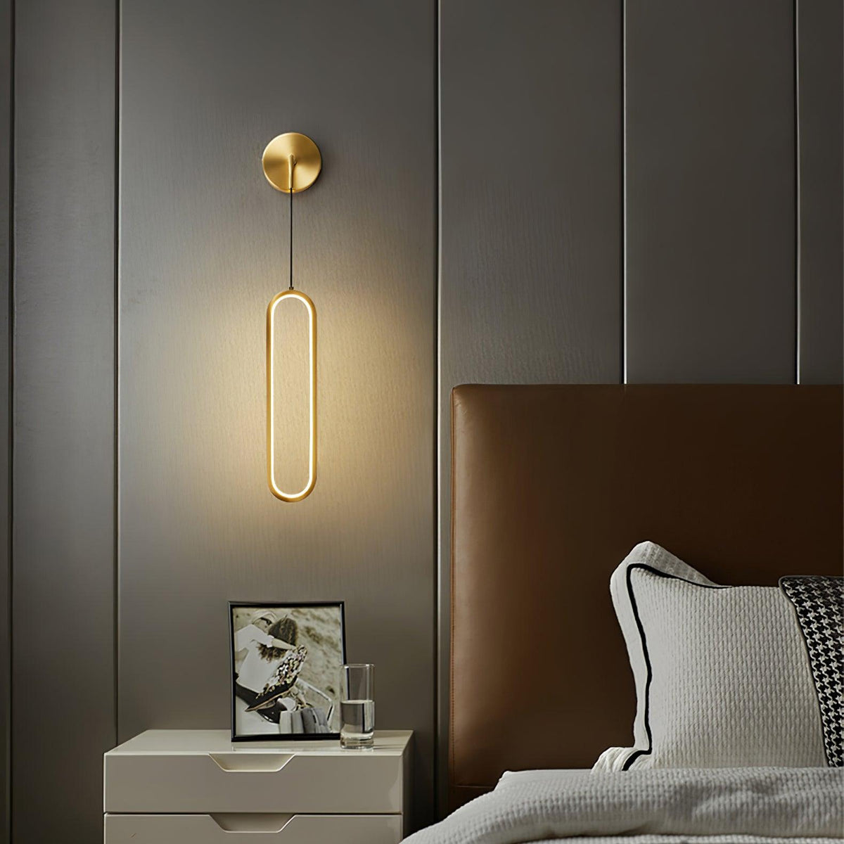 Vertical LED Sconce Light 27 Inch Contemporary Adjustable Color Temperature Fixture for Hallways Bedrooms Living Rooms Modern Acrylic Shade | Thomler