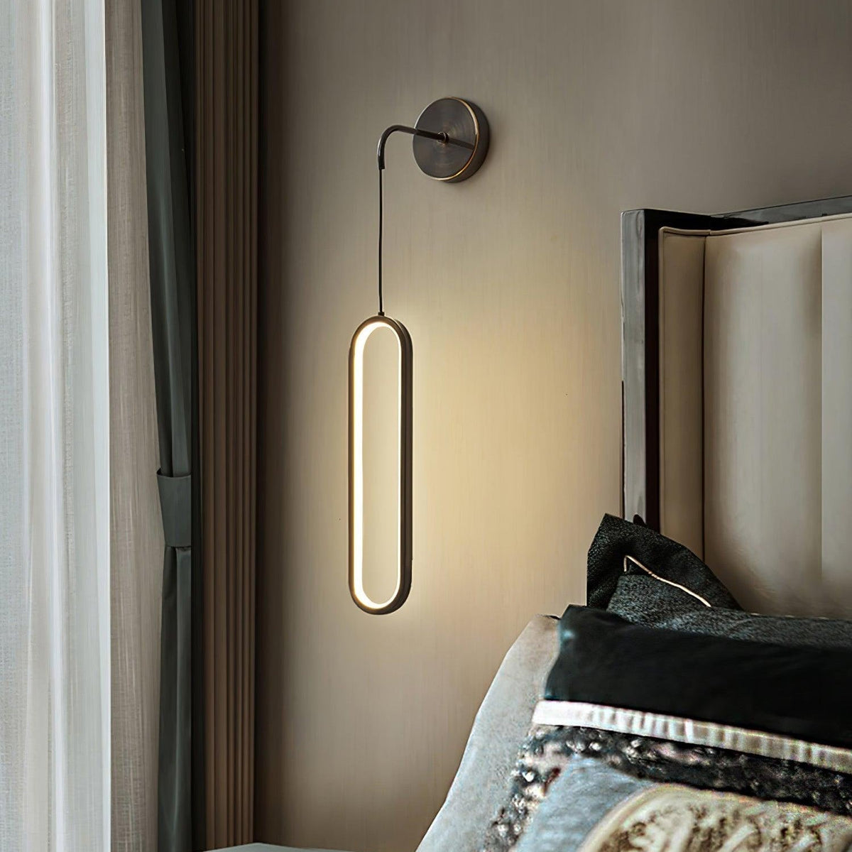 Vertical LED Sconce Light 27 Inch Contemporary Adjustable Color Temperature Fixture for Hallways Bedrooms Living Rooms Modern Acrylic Shade | Thomler