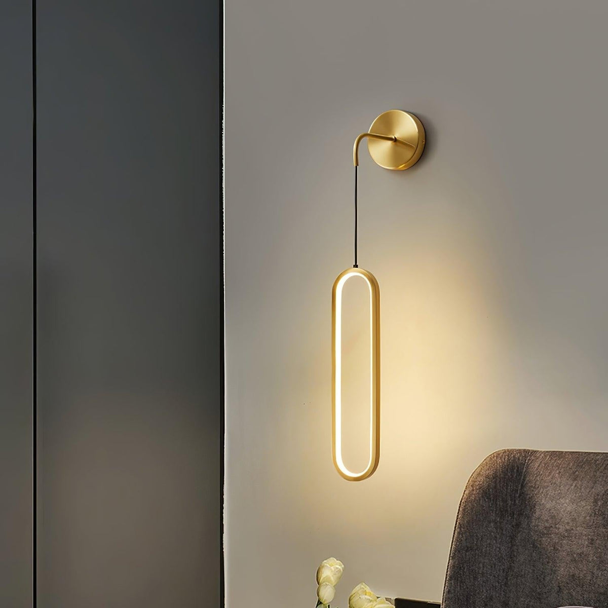 Vertical LED Sconce Light 27 Inch Contemporary Adjustable Color Temperature Fixture for Hallways Bedrooms Living Rooms Modern Acrylic Shade | Thomler