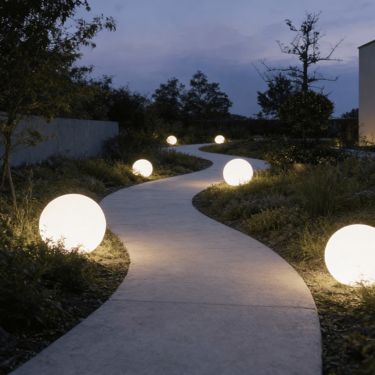Draagbare LED-bollamp met afstandsbediening, 4 kleurmodi, 25-50 cm, oplaadbare draadloze bolvormige verlichting voor woonkamer, slaapkamer, nachtkastje | Thomler