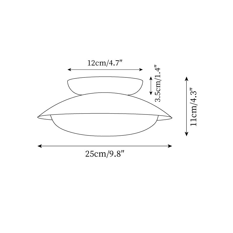 Lámpara de techo LED empotrable de 10 pulgadas con estructura metálica verde y marrón para cocina, baño o patio cubierto