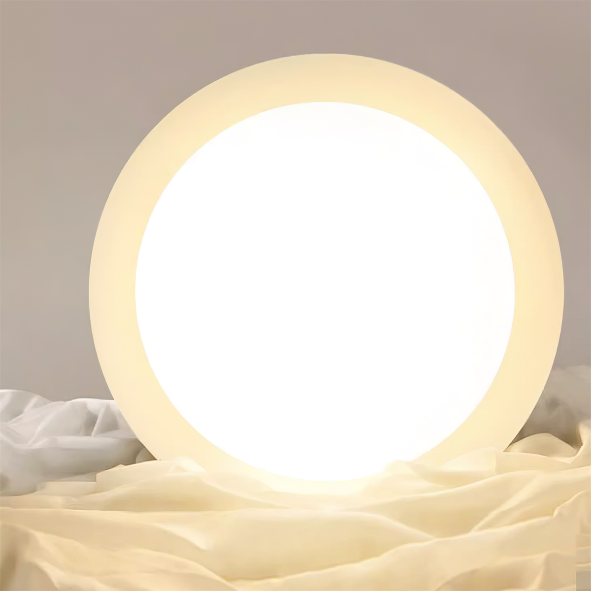 Lámpara de techo LED empotrable de 10 pulgadas con estructura metálica verde y marrón para cocina, baño o patio cubierto