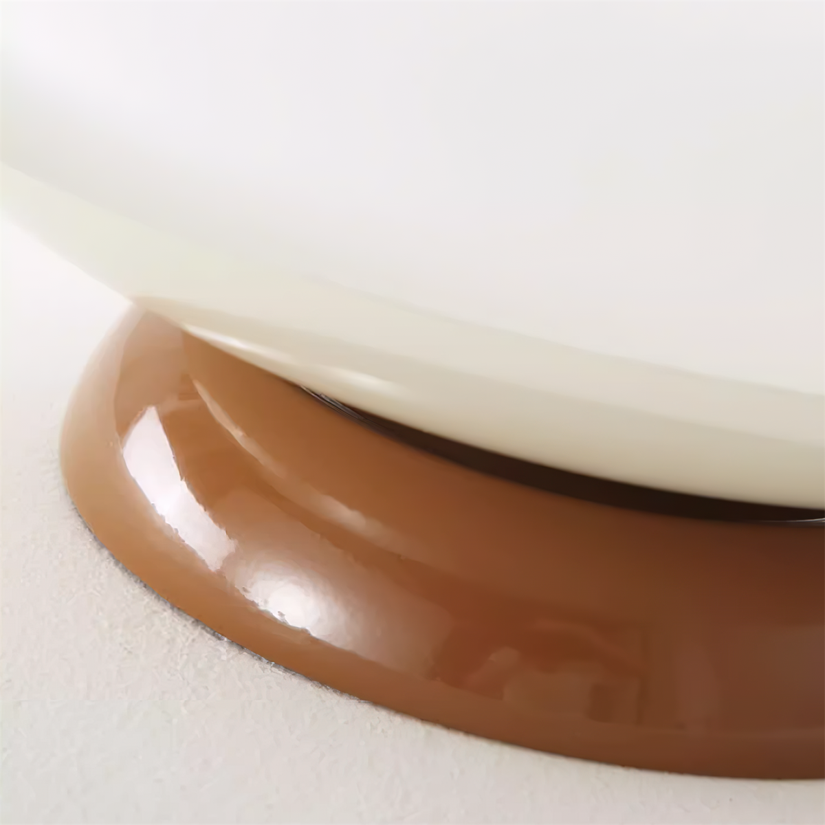 Lámpara de techo LED empotrable de 10 pulgadas con estructura metálica verde y marrón para cocina, baño o patio cubierto