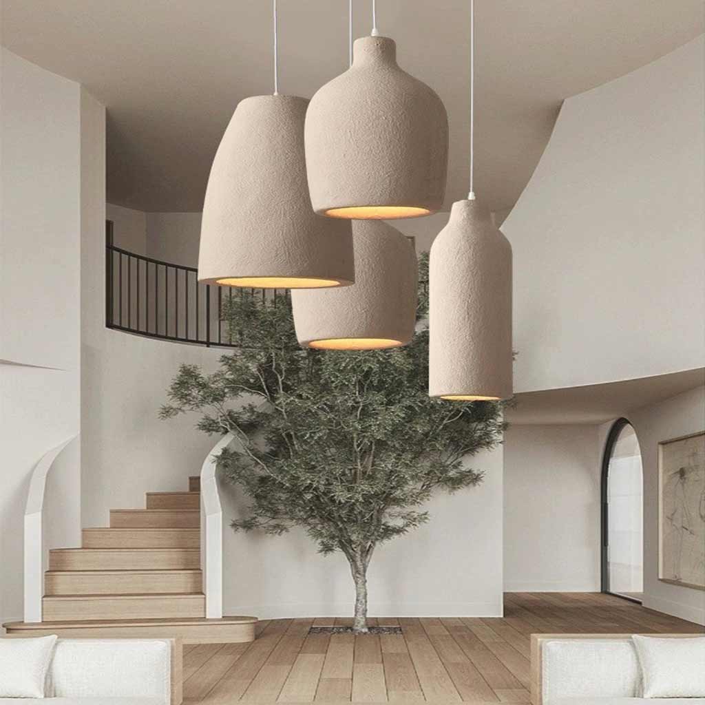 Hanging Ceiling Fixture with Adjustable LED 14-Inch Neutral Shade for Kitchen Island Dining Room Modern Overhead Lighting Fixture Polymer La | Thomler