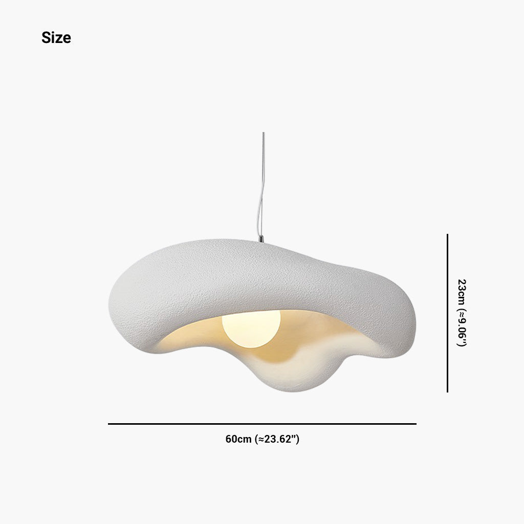 Sculptural Resin Ceiling Fixture 24×9 in Adjustable Color Temperature G9 LED Overhead Lighting for Dining Areas Bedrooms Living Spaces | Thomler