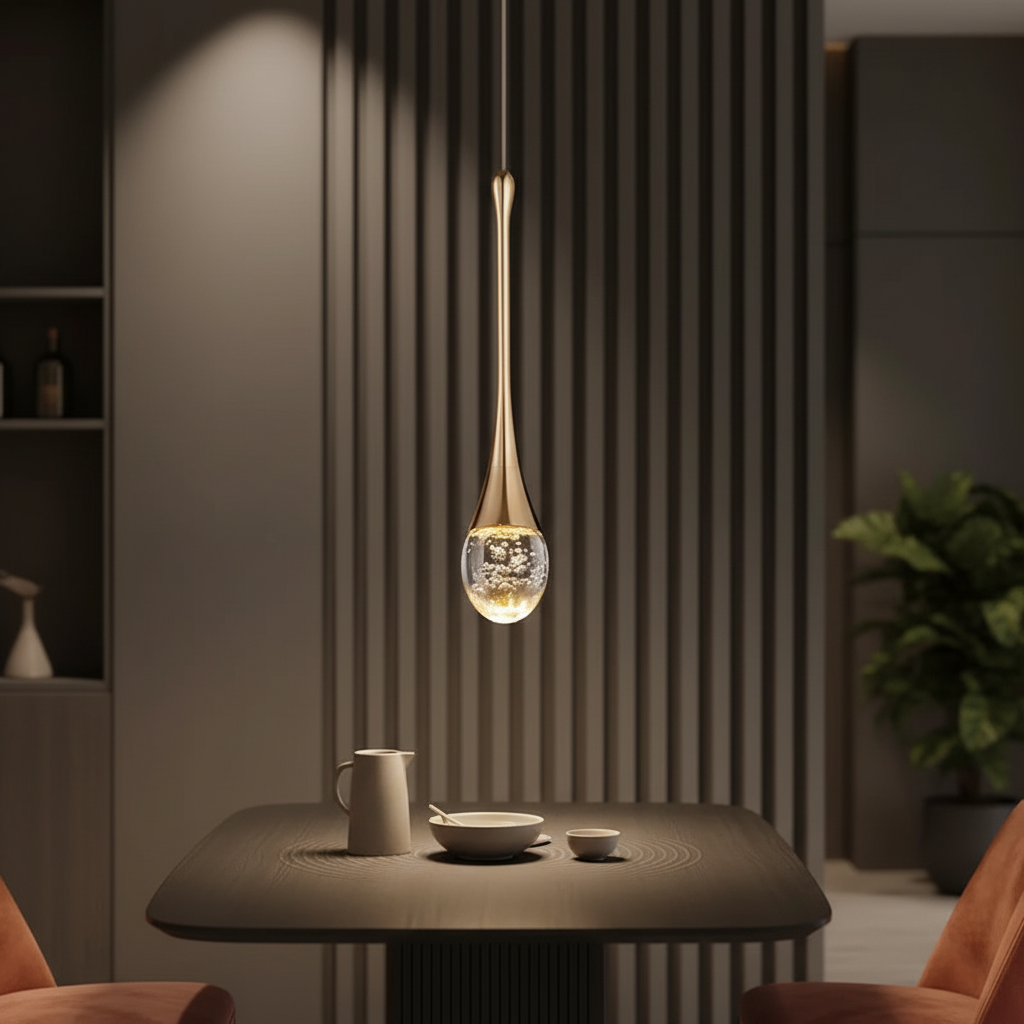 Konische Glas-Hängeleuchte, 10 Zoll, warmweißes Licht, höhenverstellbar, für Kücheninsel, Esstisch, Eingangsbereich, modernes Design | Thomler