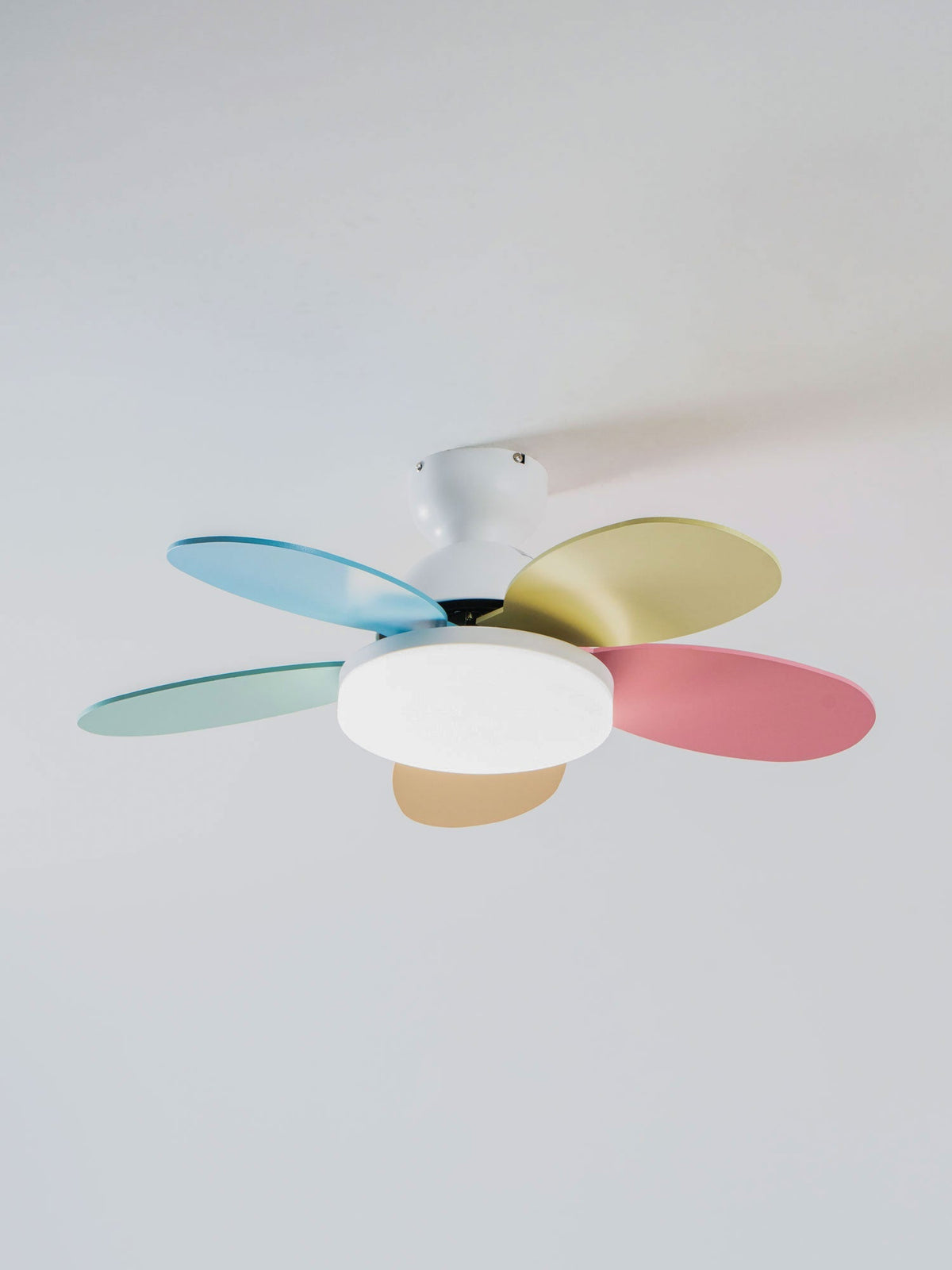 Ventilador de techo para interiores con luz LED, 35 pulgadas, aspas de madera con diseño curvo, 6 velocidades, control remoto, motor de CC para sala de estar, dormitorio, comedor, gris
