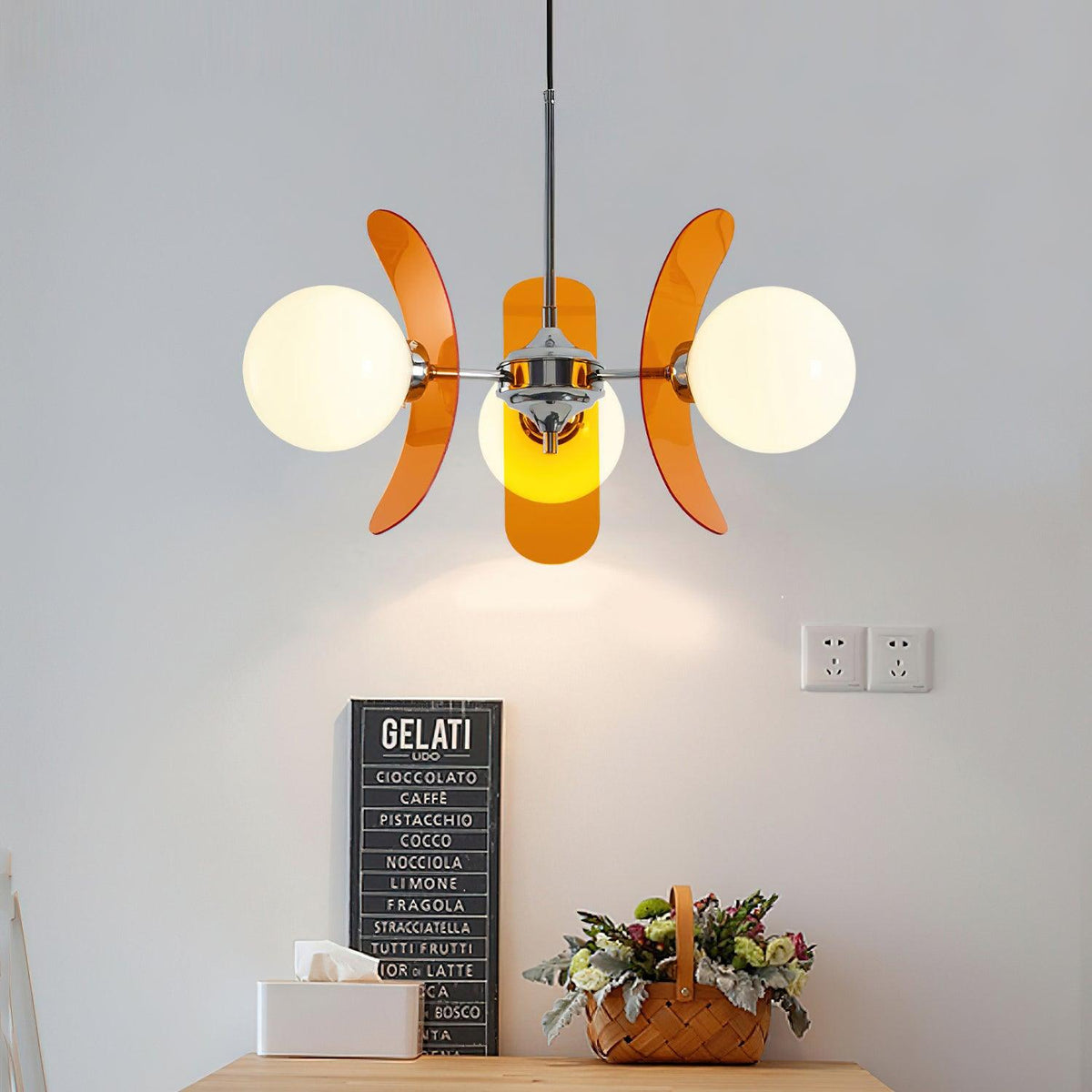 IJzeren glazen plafondlamp voor eetkamer, moderne armatuur met meerdere lichtbronnen, verstelbare hangkroonluchter voor keukeneiland, woonkamer, hal | Thomler