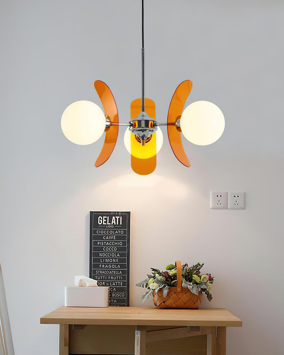 IJzeren glazen plafondlamp voor eetkamer, moderne armatuur met meerdere lichtbronnen, verstelbare hangkroonluchter voor keukeneiland, woonkamer, hal | Thomler