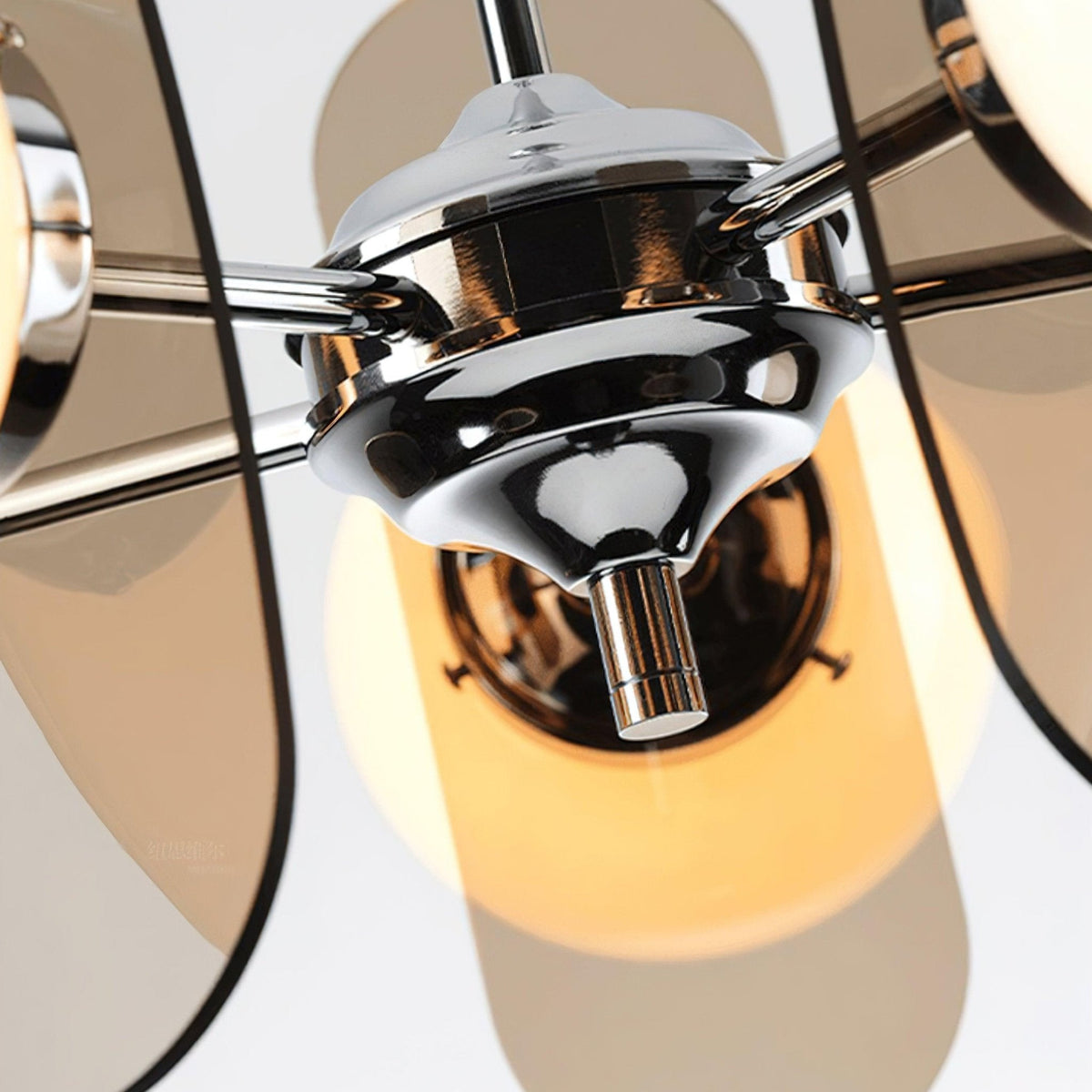 IJzeren glazen plafondlamp voor eetkamer, moderne armatuur met meerdere lichtbronnen, verstelbare hangkroonluchter voor keukeneiland, woonkamer, hal | Thomler