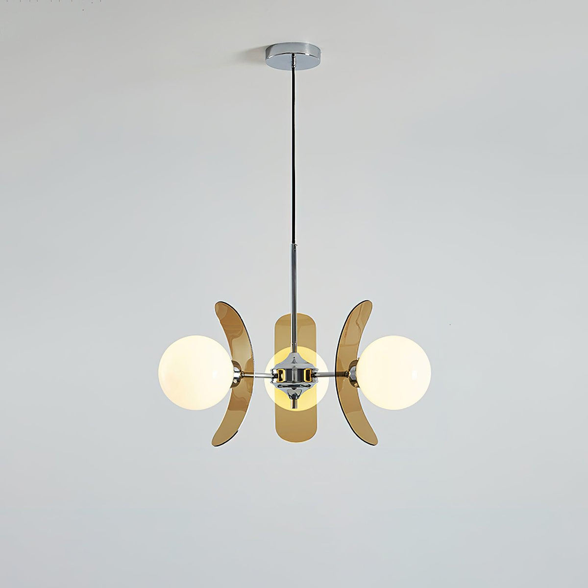 IJzeren glazen plafondlamp voor eetkamer, moderne armatuur met meerdere lichtbronnen, verstelbare hangkroonluchter voor keukeneiland, woonkamer, hal | Thomler