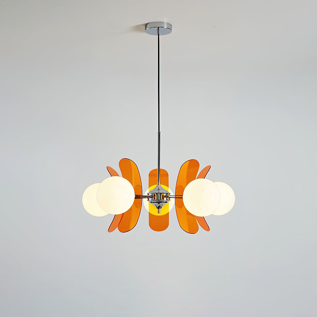 IJzeren glazen plafondlamp voor eetkamer, moderne armatuur met meerdere lichtbronnen, verstelbare hangkroonluchter voor keukeneiland, woonkamer, hal | Thomler