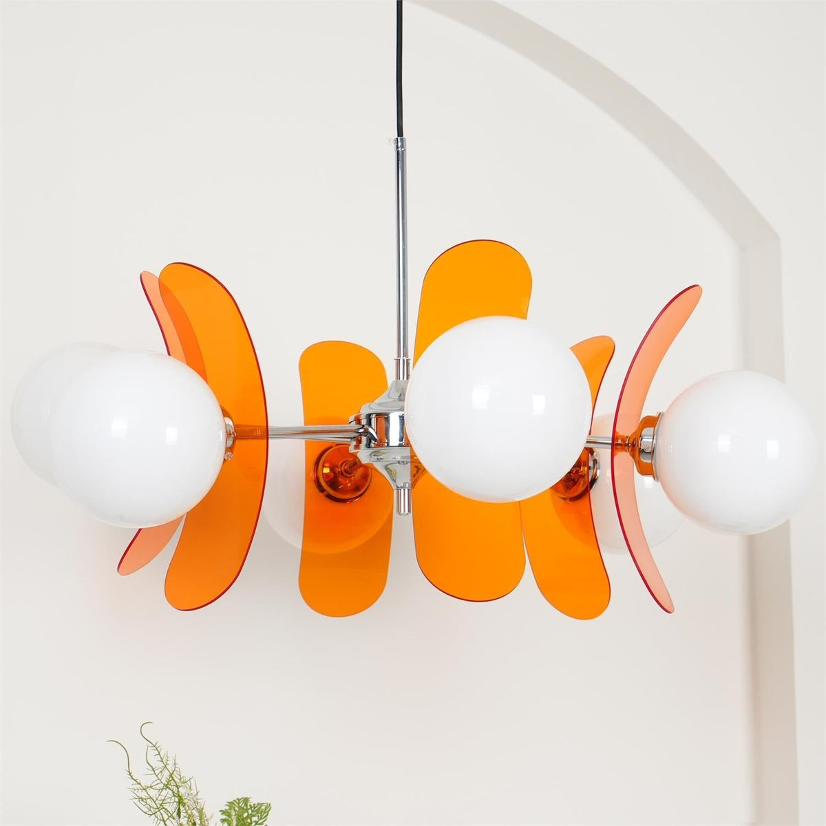 IJzeren glazen plafondlamp voor eetkamer, moderne armatuur met meerdere lichtbronnen, verstelbare hangkroonluchter voor keukeneiland, woonkamer, hal | Thomler