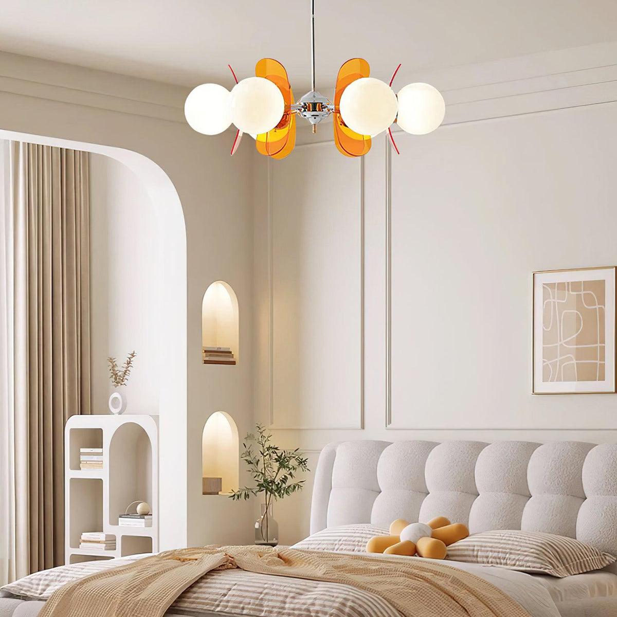 IJzeren glazen plafondlamp voor eetkamer, moderne armatuur met meerdere lichtbronnen, verstelbare hangkroonluchter voor keukeneiland, woonkamer, hal | Thomler