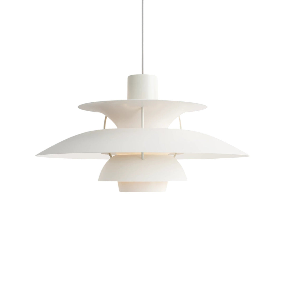 Layered Aluminum Hanging Lamp 12 in Diameter Contemporary Overhead Fixture for Kitchens and Dining Spaces E27 Socket Black Finish Modern Hom | Thomler