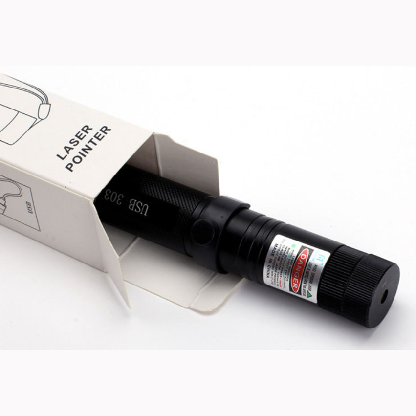 USB-C Rechargeable Laser Pointer 6.5 Inches with Adjustable Focus Beam for Stargazing Presentations Construction Surveying Outdoor Events Al | Thomler