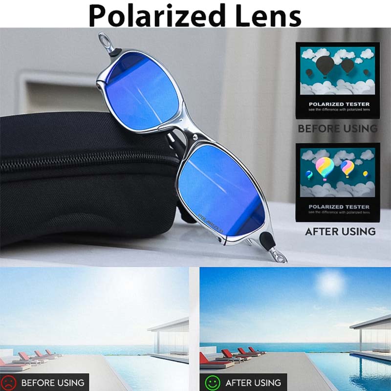 Polarisierte Sportsonnenbrille mit UV400-Schutz zum Radfahren, Autofahren & für Outdoor-Aktivitäten
