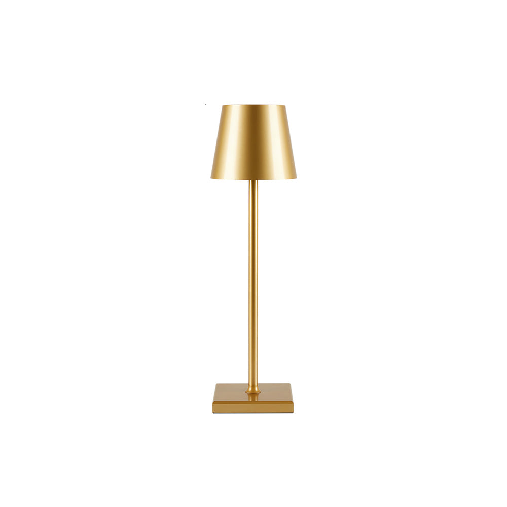 Rechargeable LED Desk Lamp with Touch Dimmer – Cordless Metal Accent Light for Bedroom, Patio, Office – 15 Inch Portable USB Lamp for Indoor | Thomler