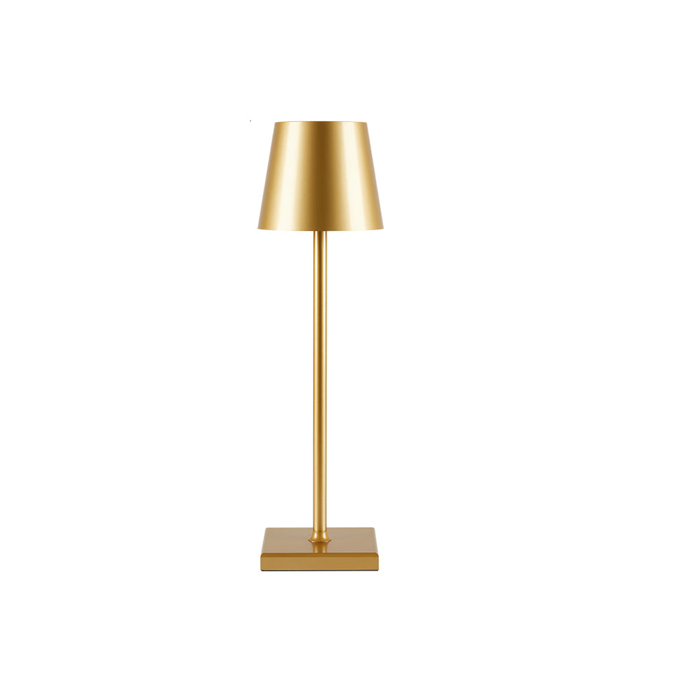 Rechargeable LED Desk Lamp with Touch Dimmer – Cordless Metal Accent Light for Bedroom, Patio, Office – 15 Inch Portable USB Lamp for Indoor | Thomler