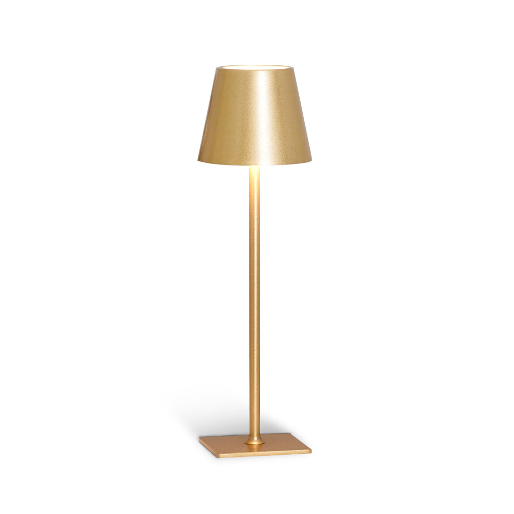 Rechargeable LED Desk Lamp with Touch Dimmer – Cordless Metal Accent Light for Bedroom, Patio, Office – 15 Inch Portable USB Lamp for Indoor | Thomler