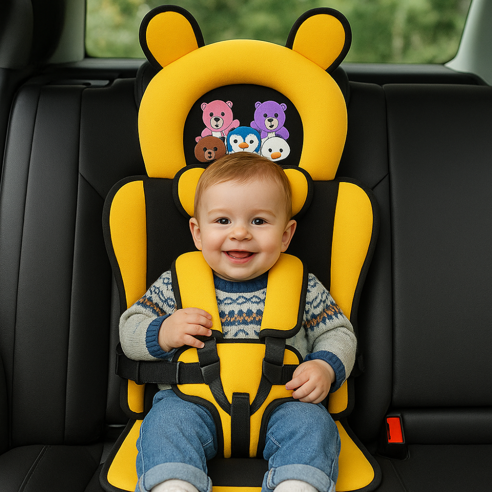 Compact Child Seat Harness for Dining Chairs – Foldable Fabric Booster with Adjustable Safety Straps for Toddlers & Infants | Thomler