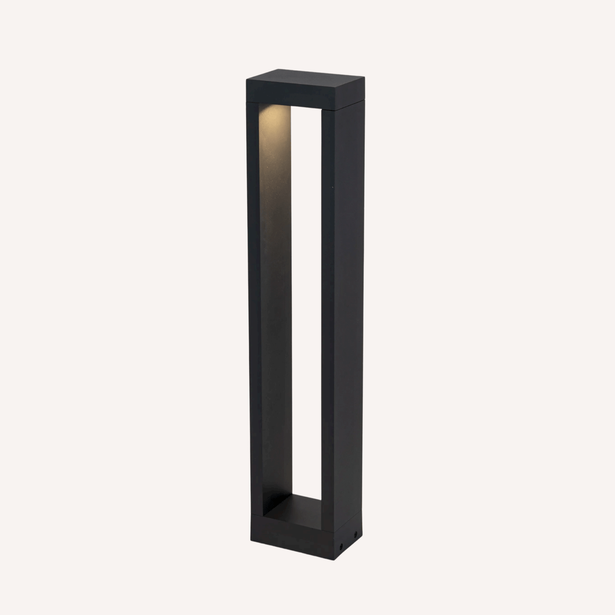 Weatherproof Pathway Bollard Light 24 Inches Tall Dual-Lens Aluminum Housing LED Walkway Fixture Yard Landscaping Illumination Outdoor Drive | Thomler