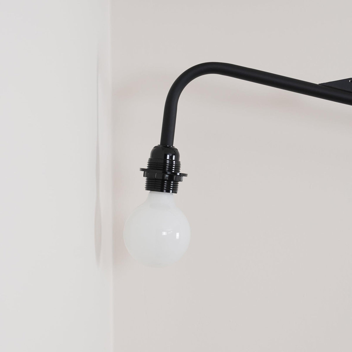 Adjustable Swing Arm Wall Sconce Black Iron 43 in Reach Modern Task Light for Office Living Room Bedroom Workspace Reading Ambient Lighting | Thomler
