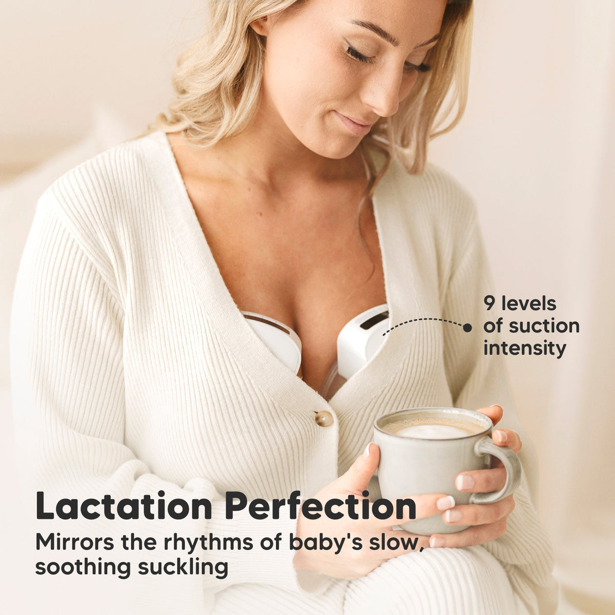 Wearable Quiet Breast Pump - Includes Accessories + Postpartum Belt